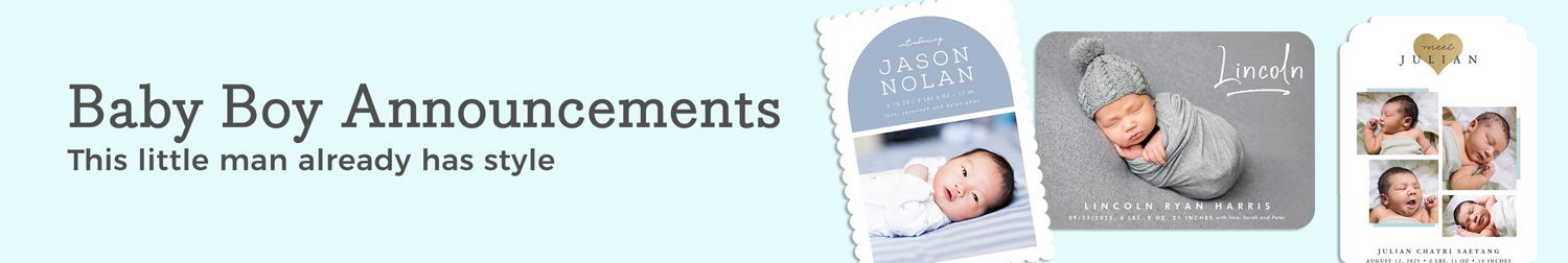 Baby Boy Announcements