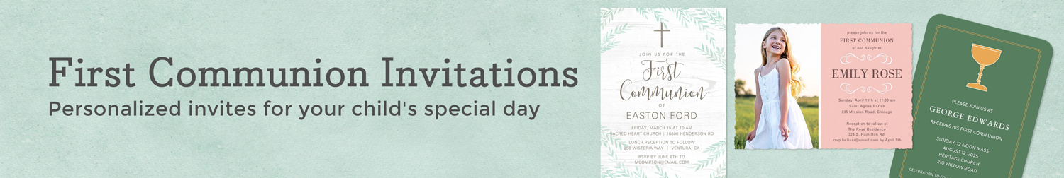 First Communion Invitations First Communion Invitations