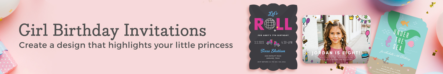 Girl Birthday Invitations Girl Birthday Invitations